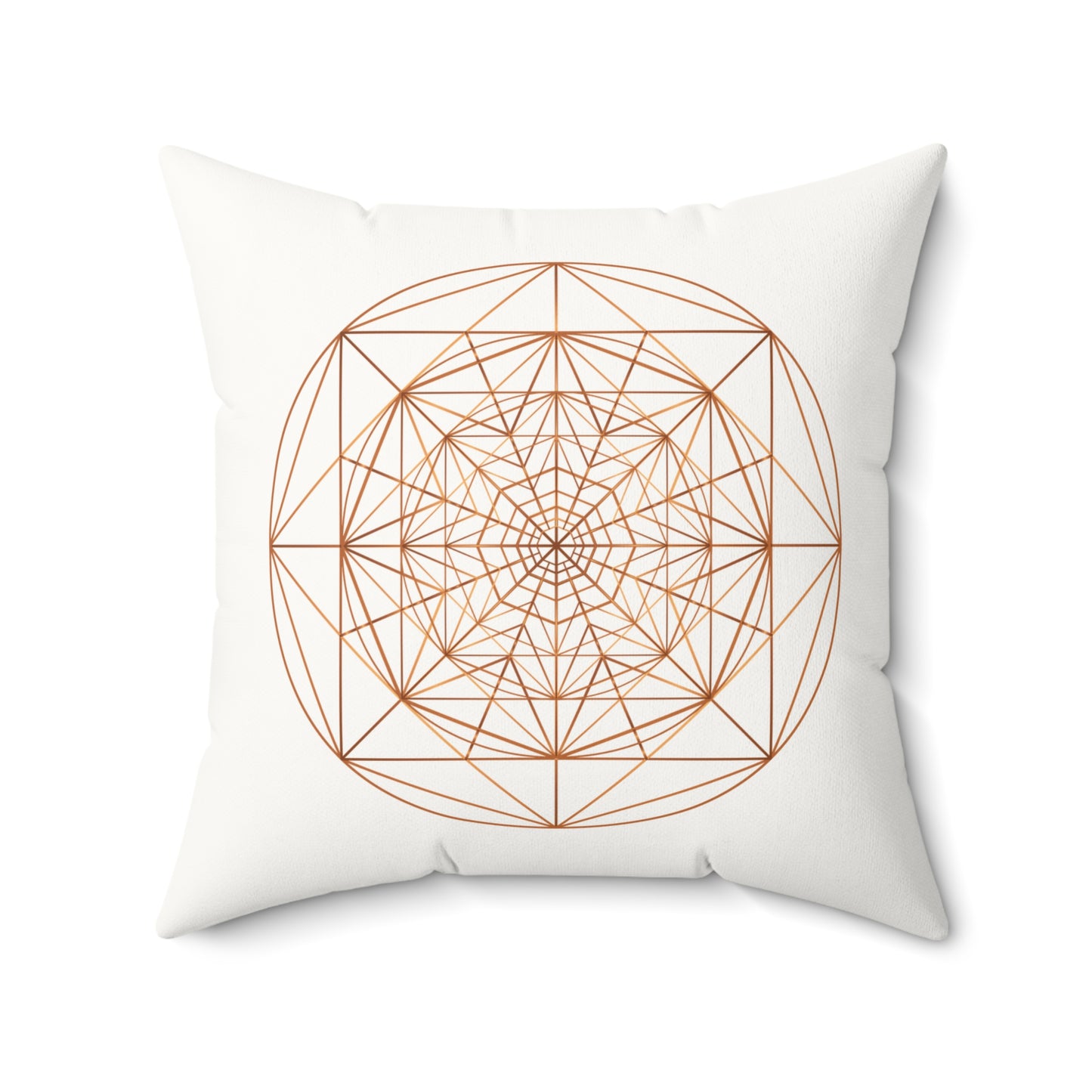 TRIPLE OCTAGON ○ Faux Suede Square Pillow