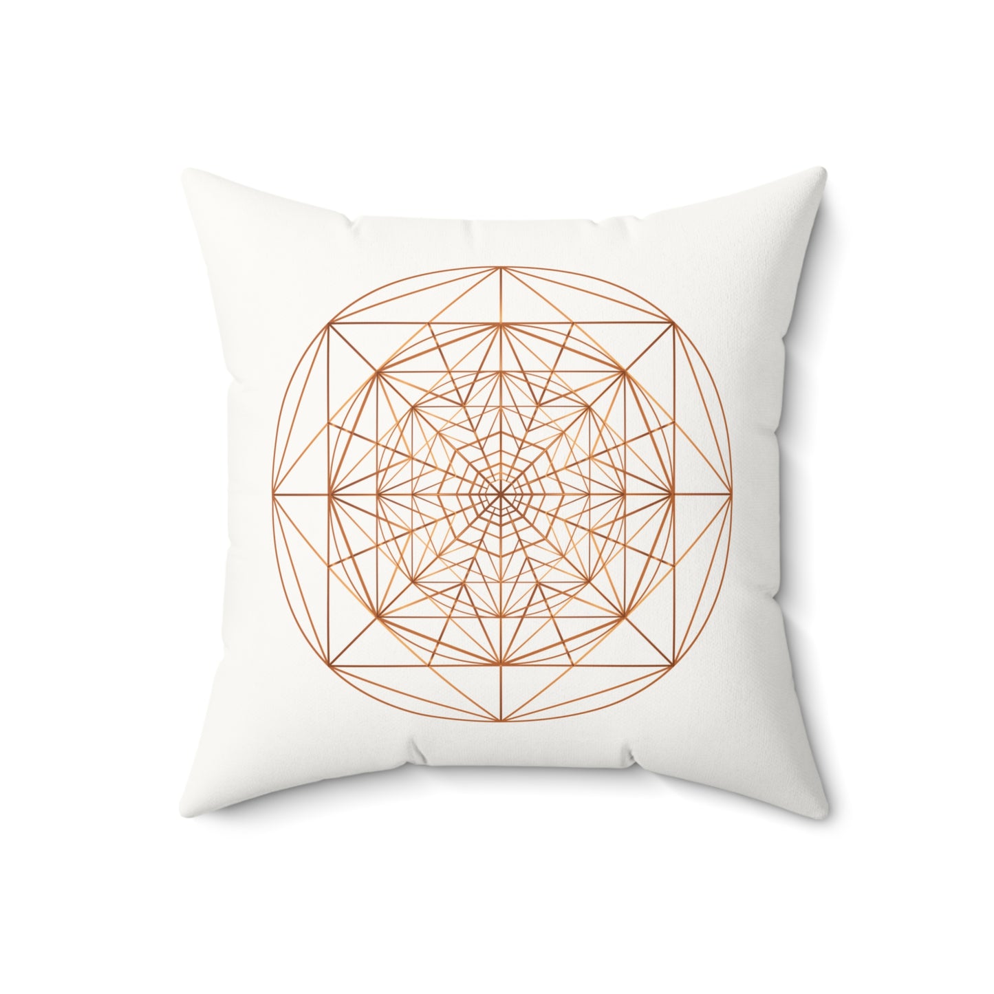 TRIPLE OCTAGON ○ Faux Suede Square Pillow
