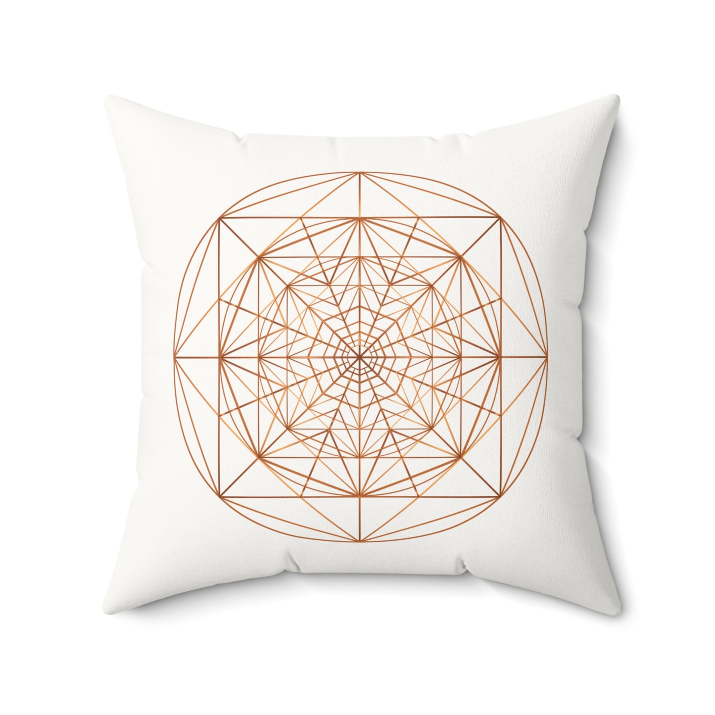 TRIPLE OCTAGON ○ Faux Suede Square Pillow