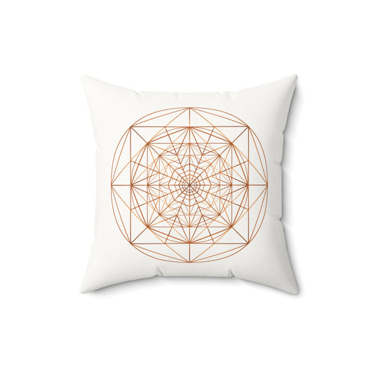 TRIPLE OCTAGON ○ Faux Suede Square Pillow
