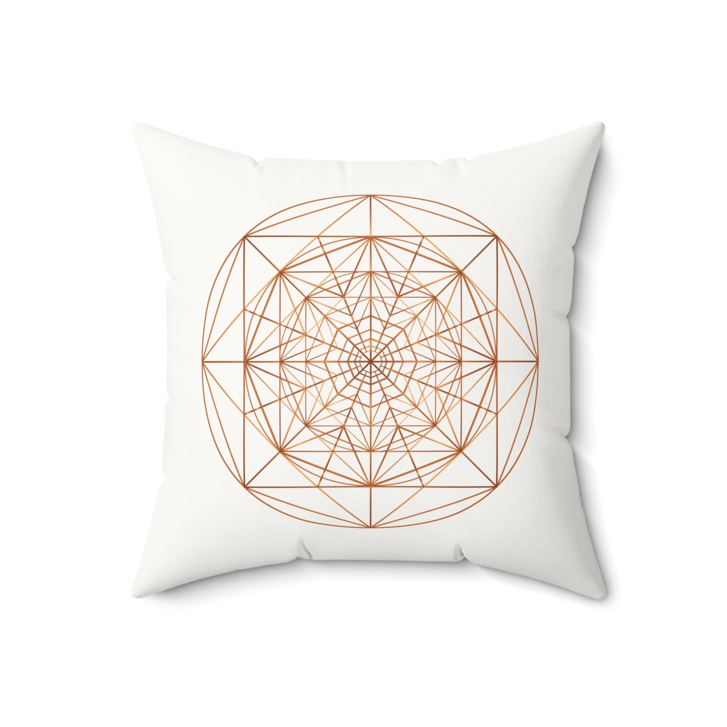 TRIPLE OCTAGON ○ Faux Suede Square Pillow