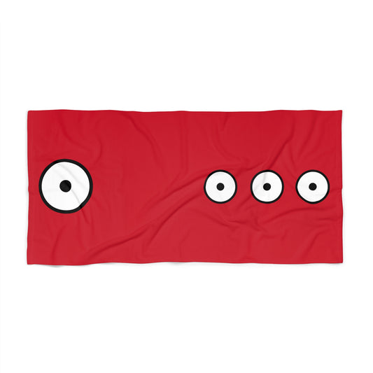 Red Skies with SUN SYMBOL ● Beach Towel