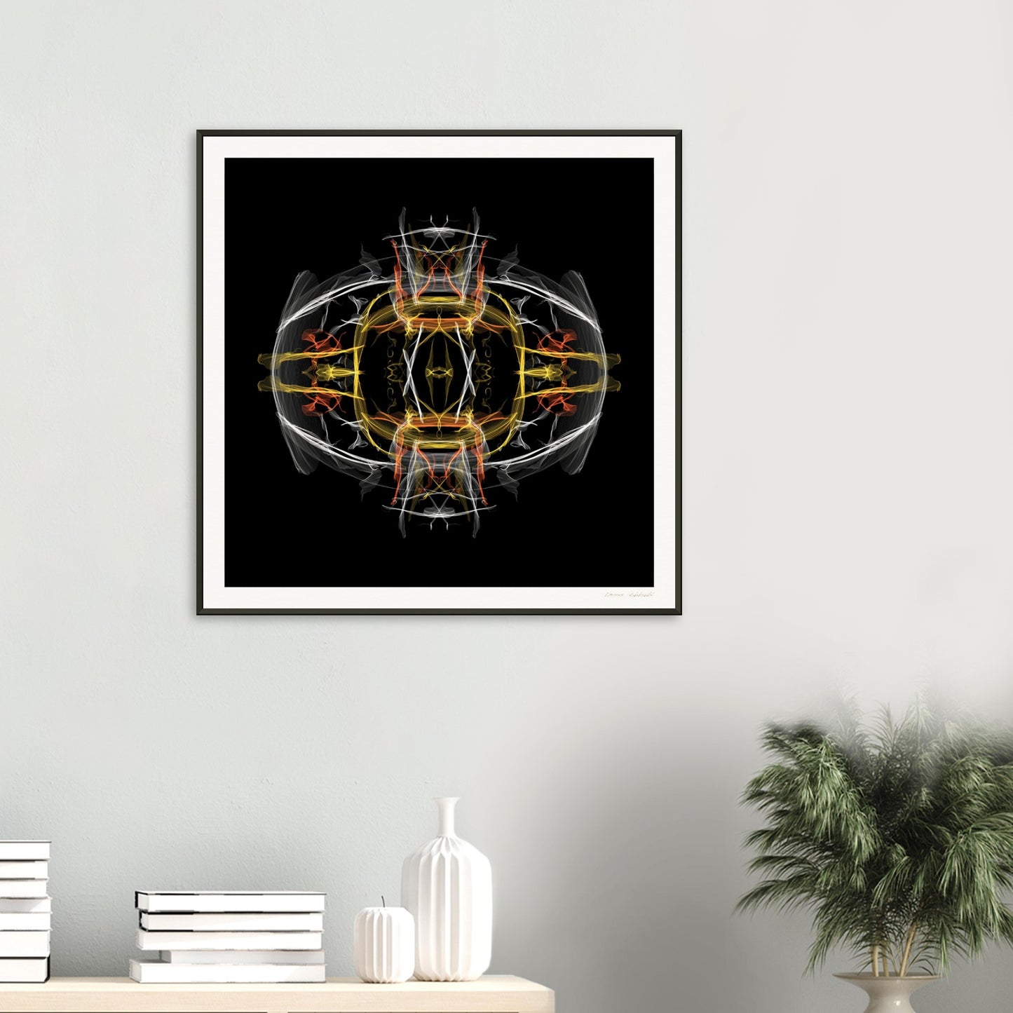 Align to the Sun □ Muziejinės kokybės matinis įrėmintas metaliniame rėme meno atspaudas iš GEMAcircle Art print Sacred geometry designs for harm
