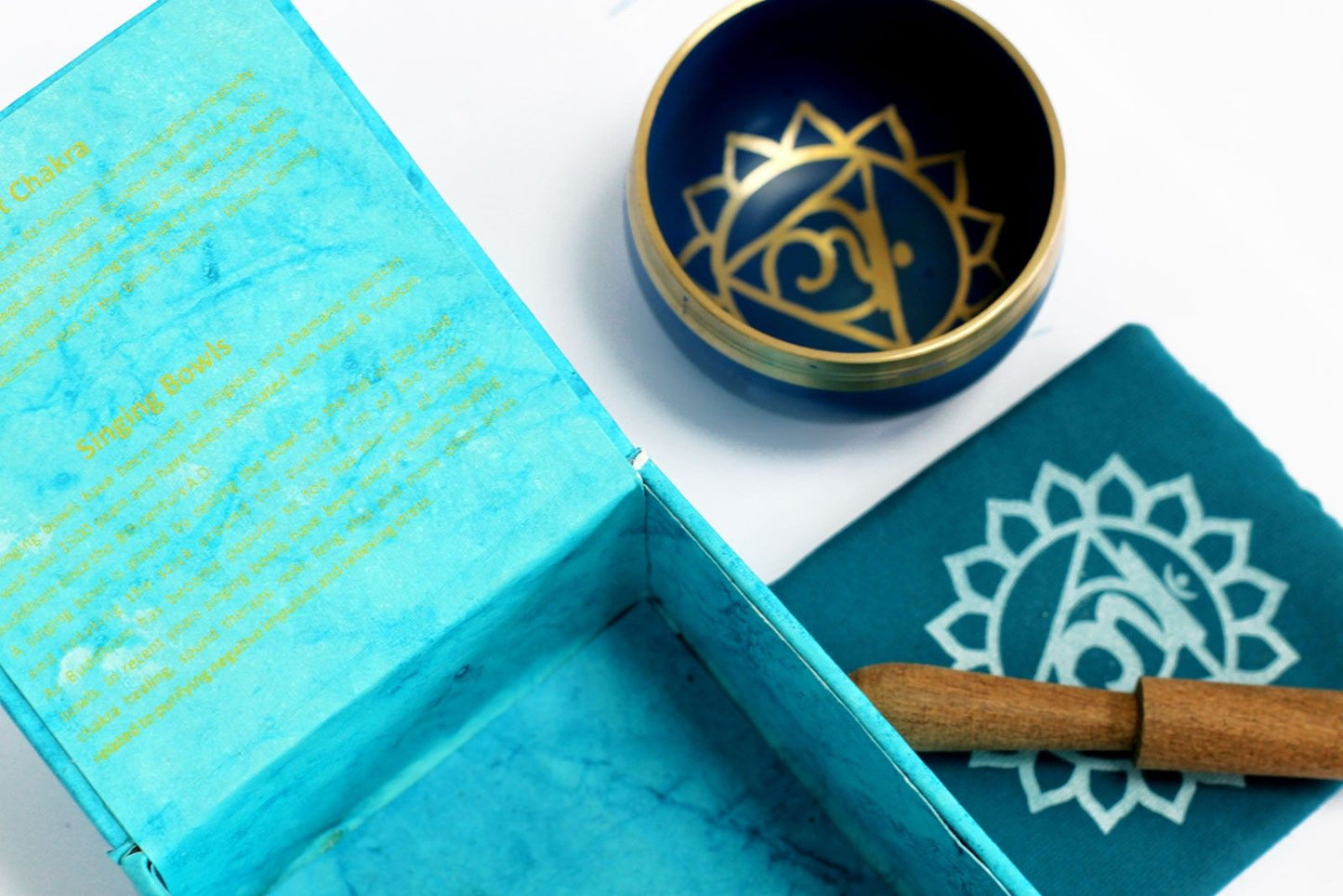 Authentic Chakra Singing Bowl - Throat perspective detail 3 showcasing clean geometry and natural material finishes