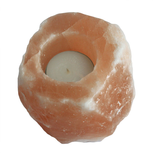 Authentic Quality Natural Salt Candle Holder perspective detail 2 showcasing clean geometry and natural material finishes