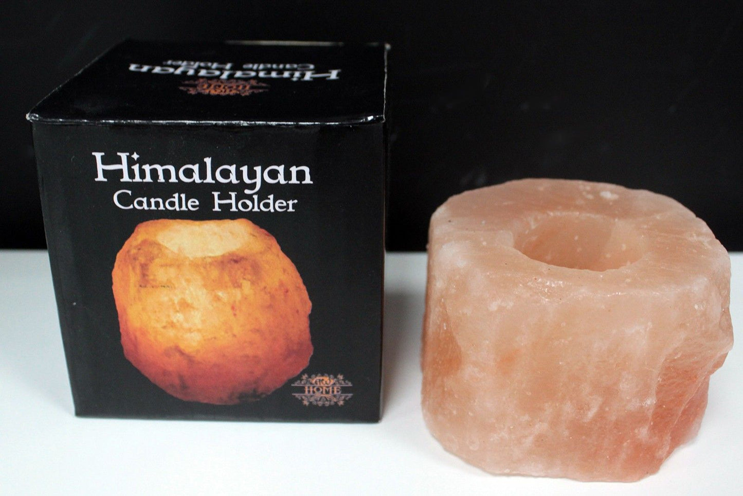 Authentic Quality Natural Salt Candle Holder perspective detail 5 showcasing clean geometry and natural material finishes