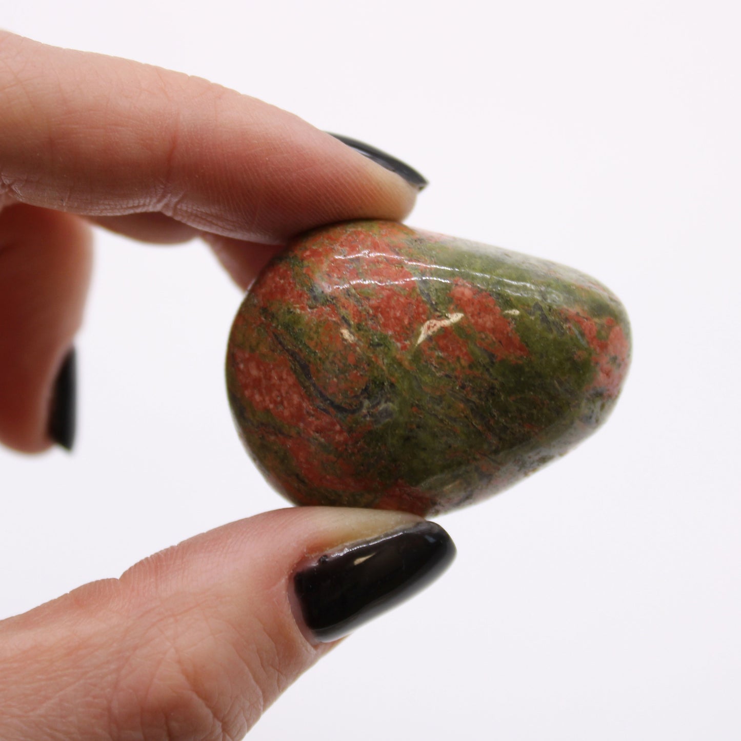 Authentic Bag of 6 Large African Tumble Stones - Unakite perspective detail 2 showcasing clean geometry and natural material finishes