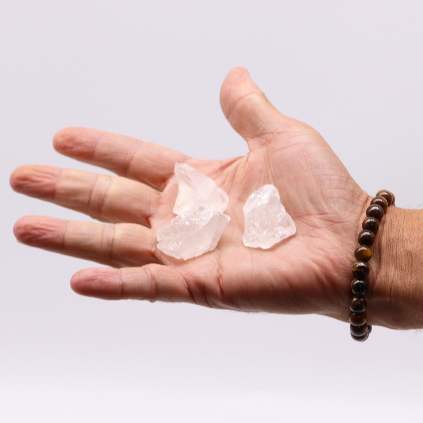 Authentic Raw Crystals (500gm) - Rock Quartz perspective detail 3 showcasing clean geometry and natural material finishes