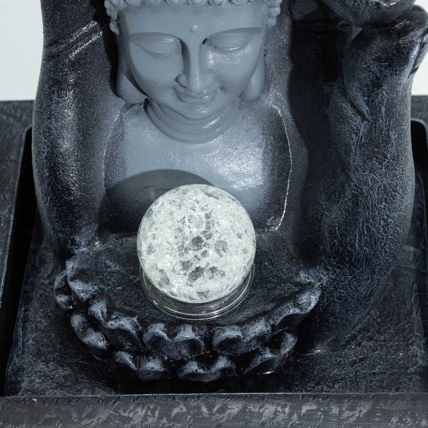 Authentic Tabletop Water Feature – Buddha Hand & Head (20×25×35cm) perspective detail 4 showcasing clean geometry and natural material finishes