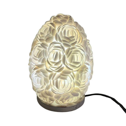 Authentic Boho Seashell Lamp – Rose Oval, 15cm perspective detail 2 showcasing clean geometry and natural material finishes