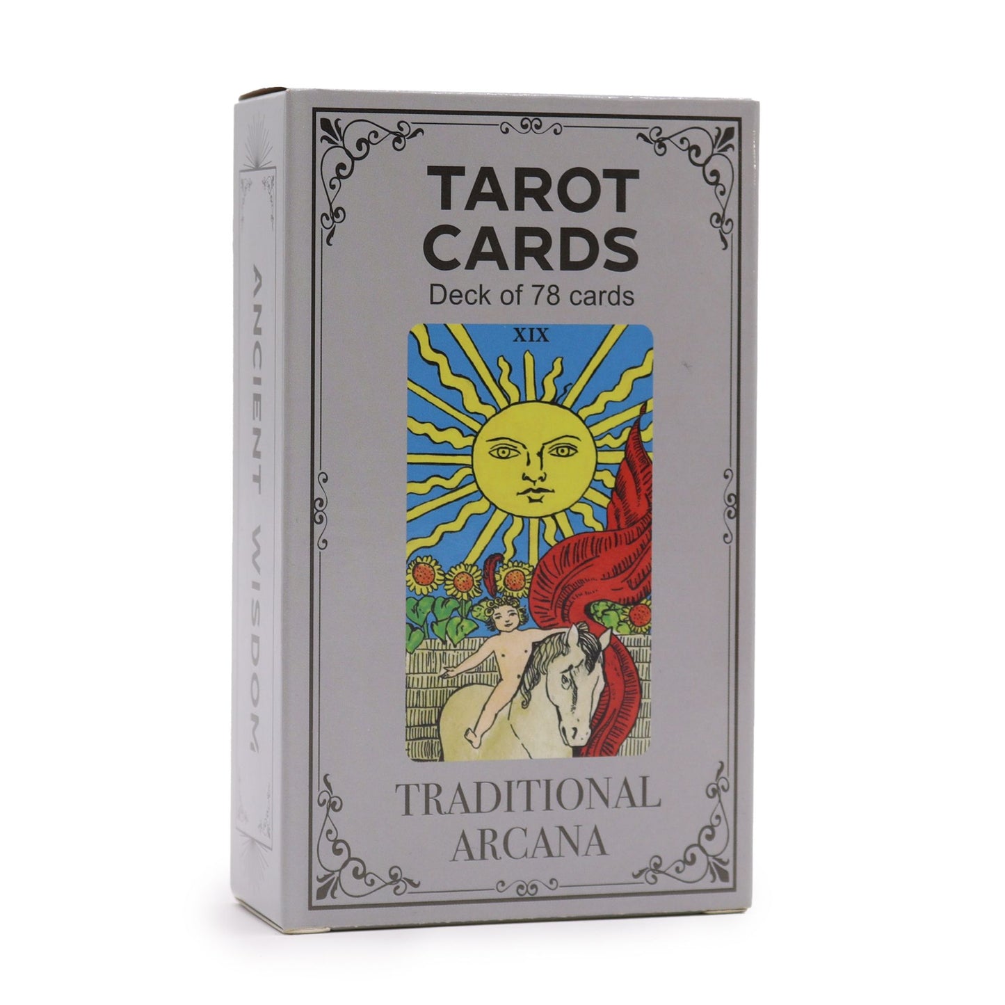 Authentic Tarot Cards with Guide Book – Traditional Arcana perspective detail 3 showcasing clean geometry and natural material finishes