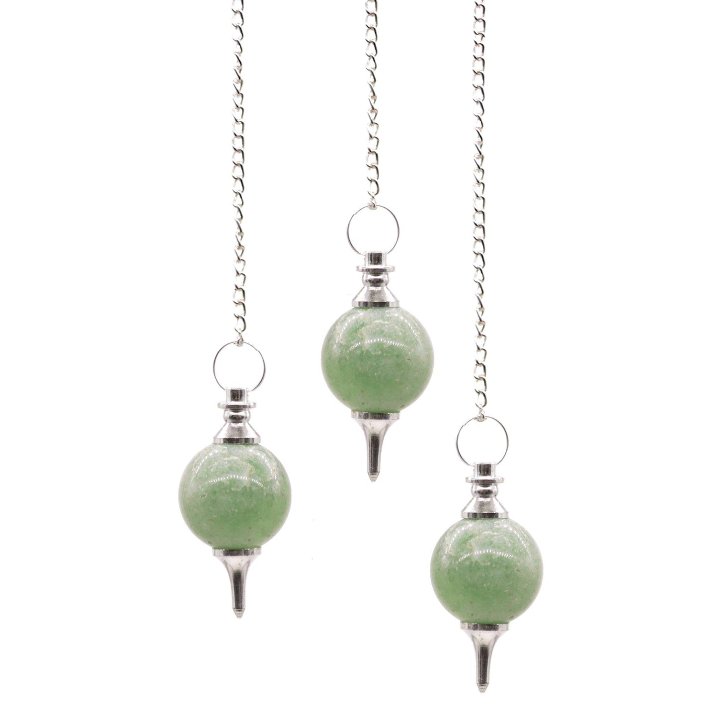 Authentic Sphere Pendulum – Green Aventurine showcasing clean geometry and natural material finishes