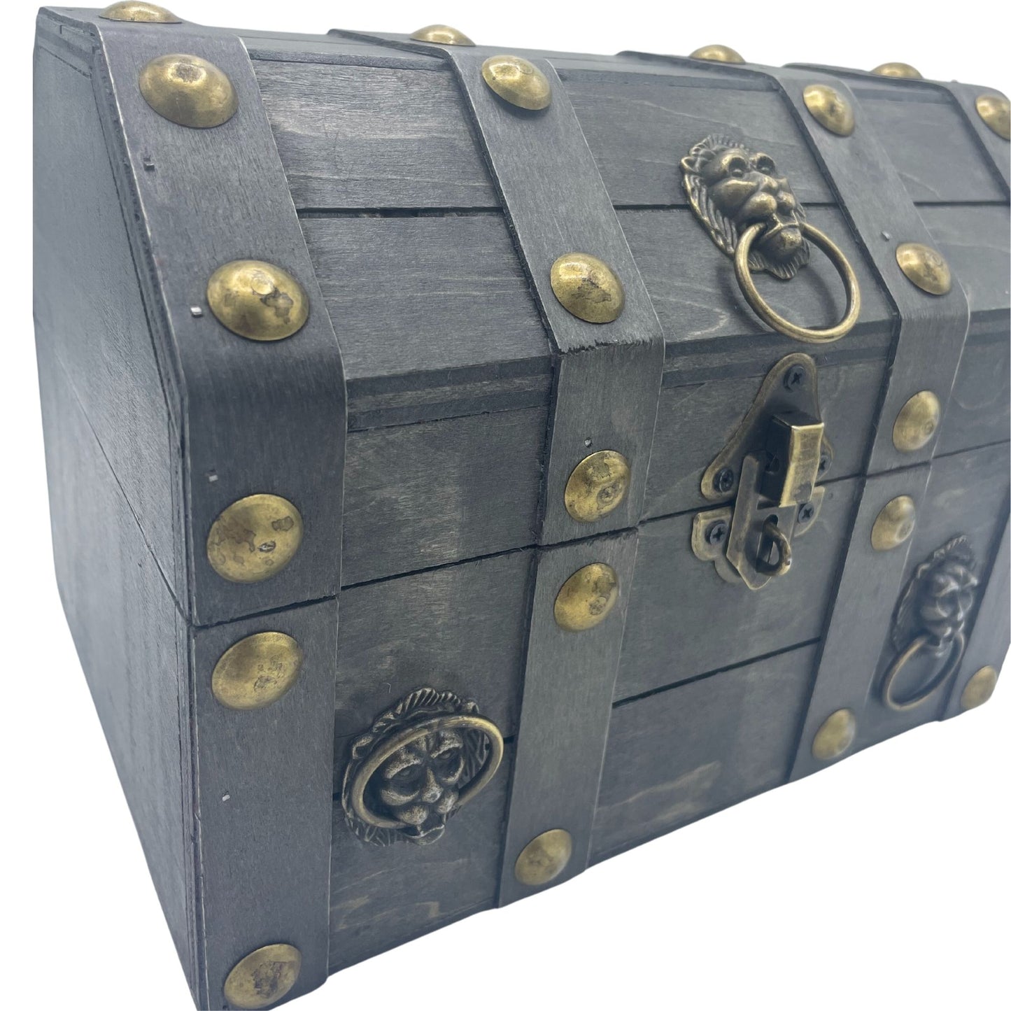 Authentic Large Treasure Chest - Grey perspective detail 3 showcasing clean geometry and natural material finishes