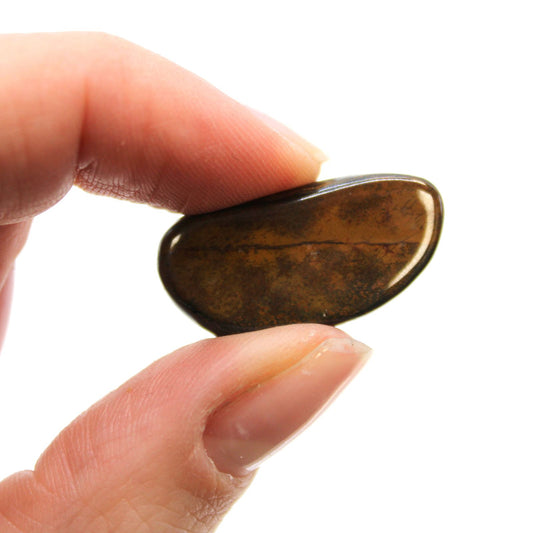 Authentic Bag of 24 Small African Tumble Stones - Tigers Eye - Blue perspective detail 2 showcasing clean geometry and natural material finishes