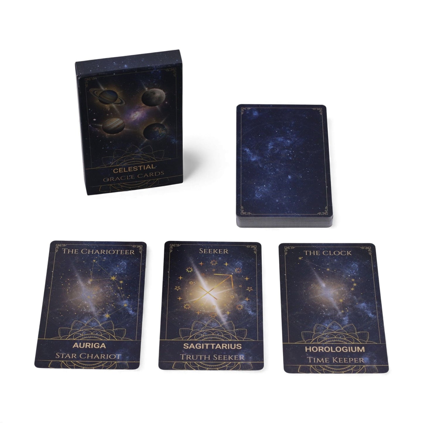 Authentic Celestial Energy Atlas Oracle Cards – Spiritual Deck perspective detail 10 showcasing clean geometry and natural material finishes