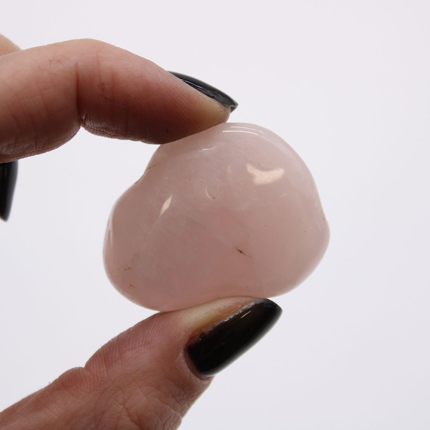Authentic Bag of 12 Medium African Tumble Stones - Rose Quartz perspective detail 3 showcasing clean geometry and natural material finishes