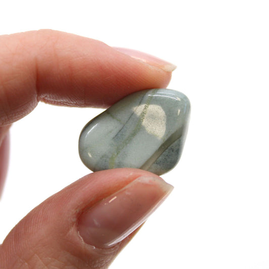 Authentic Bag of 24 Small African Tumble Stones - Bloodstone - Sephtonite perspective detail 2 showcasing clean geometry and natural material finishes