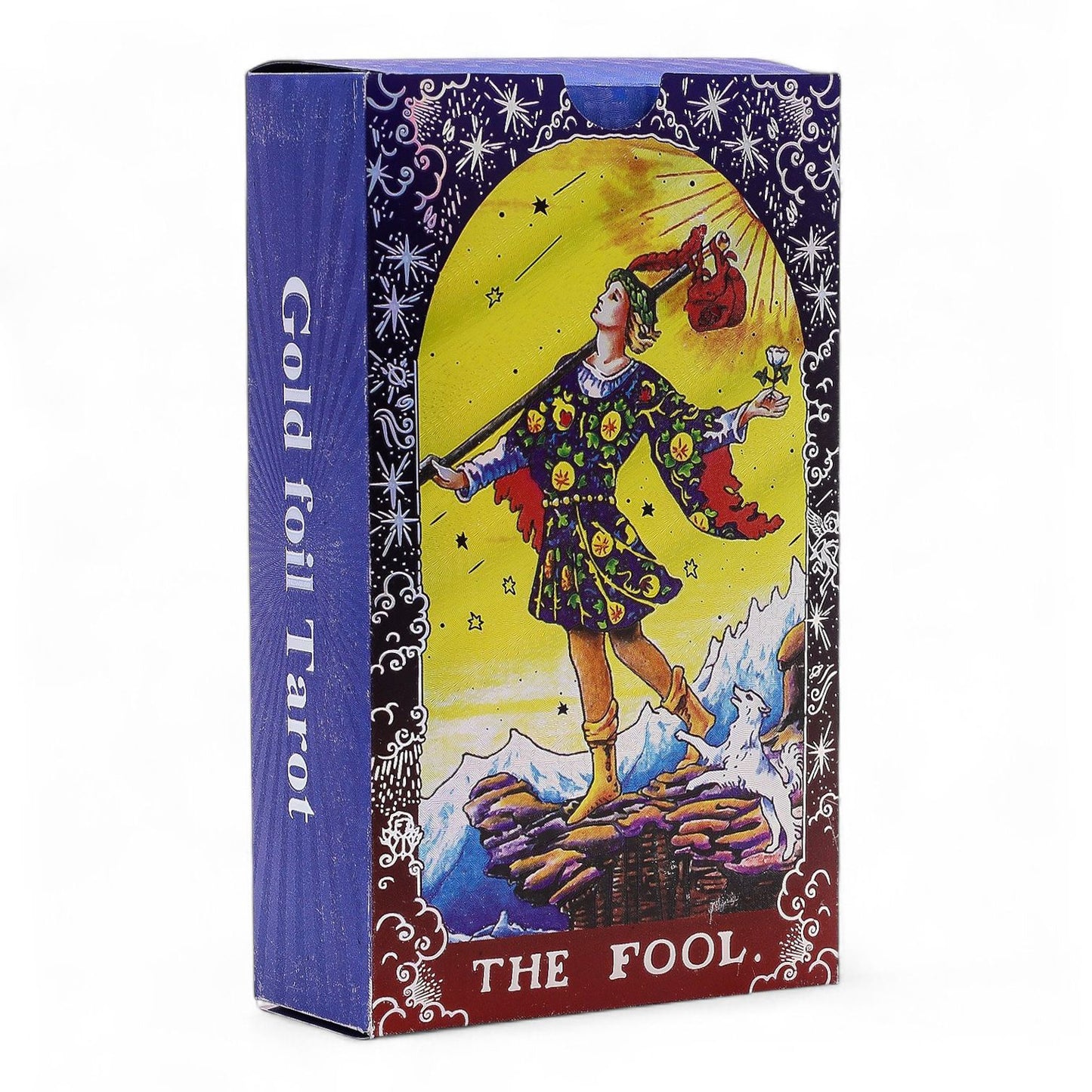 Authentic Tarot Card Set – Blue Foil, Mandala (with booklet) perspective detail 5 showcasing clean geometry and natural material finishes