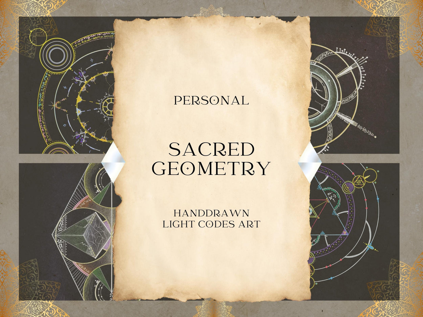 Custom Sacred Geometry Healing Art - Image 1