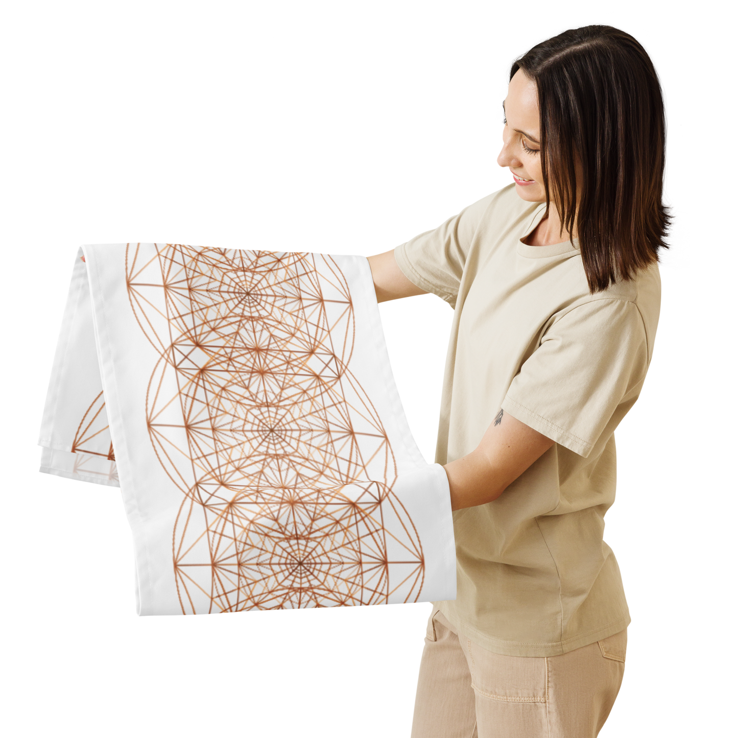 Table runner with TRIPLE OCTAGON geometry