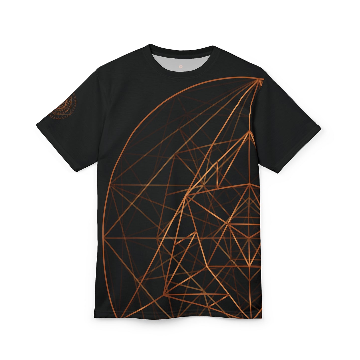 Unisex Cut & Sew T-shirt with COPPER GEOMETRY