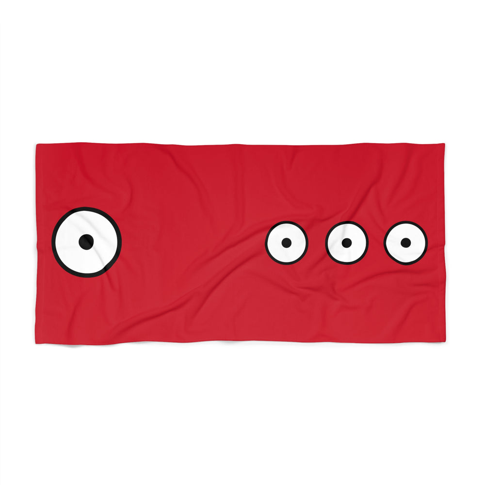 Red Skies with SUN SYMBOL ● Beach Towel