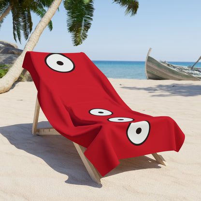 Red Skies with SUN SYMBOL ● Beach Towel
