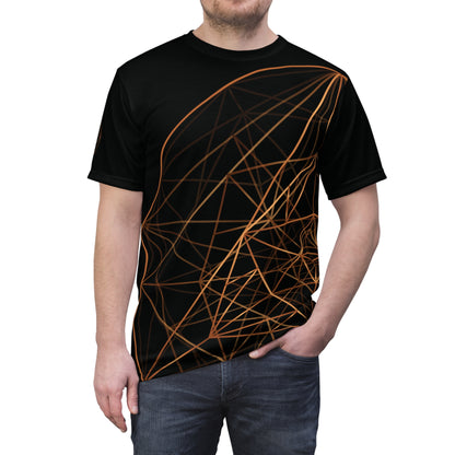 Unisex Cut & Sew T-shirt with COPPER GEOMETRY
