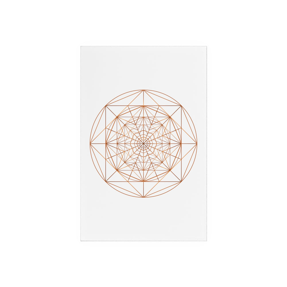 TRIPLE OCTAGON ○ Acrylic Sign with Wooden Stand