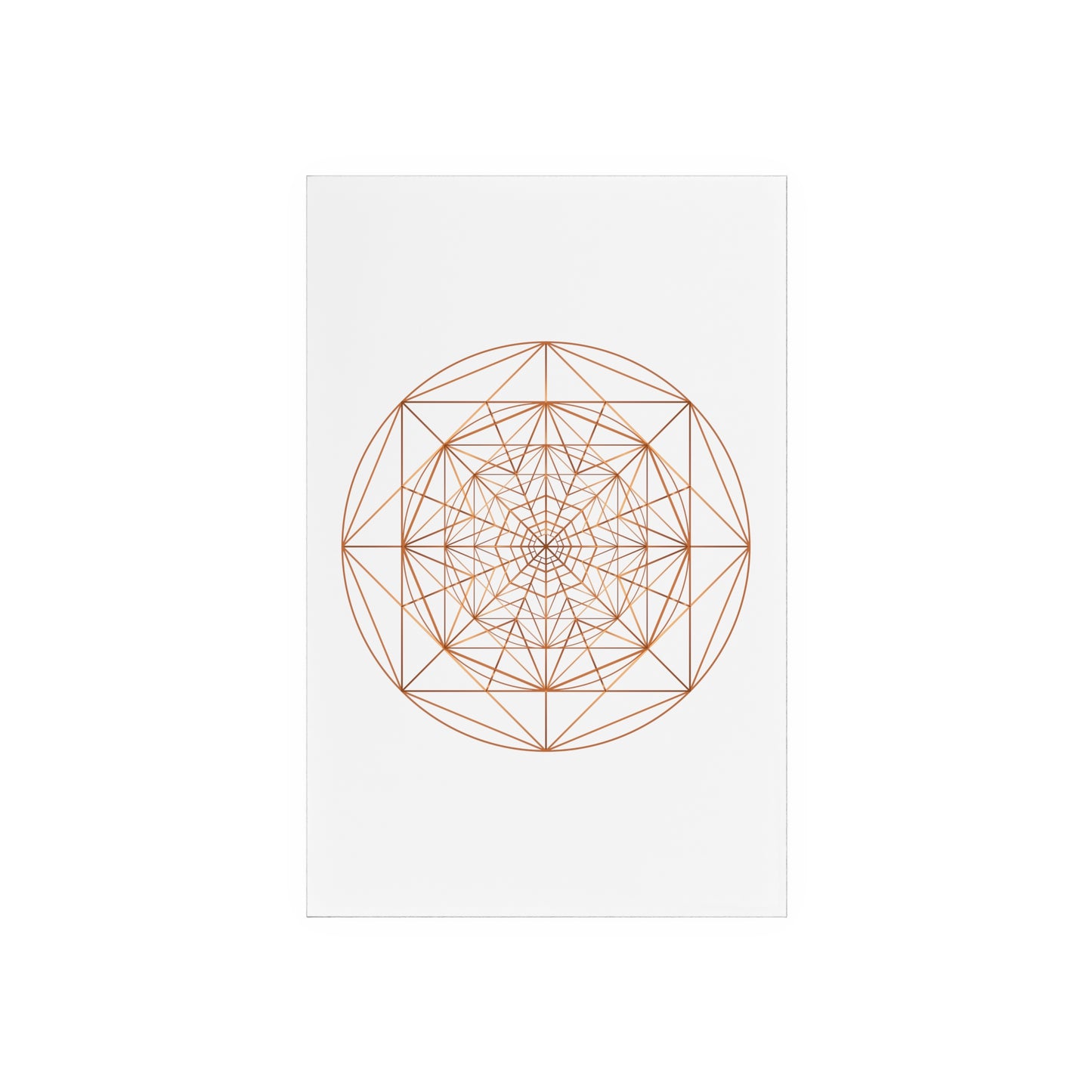 TRIPLE OCTAGON ○ Acrylic Sign with Wooden Stand