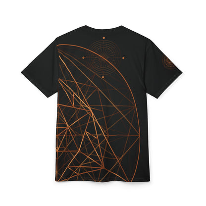 Unisex Cut & Sew T-shirt with COPPER GEOMETRY
