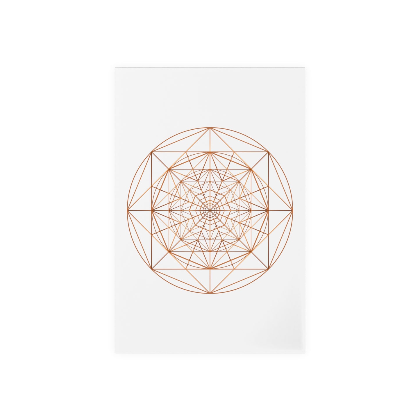 TRIPLE OCTAGON ○ Acrylic Sign with Wooden Stand