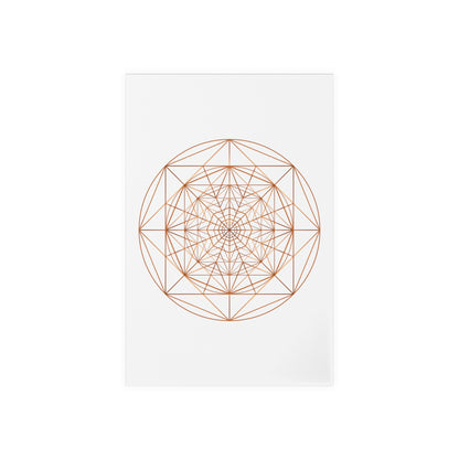 TRIPLE OCTAGON ○ Acrylic Sign with Wooden Stand