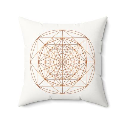 TRIPLE OCTAGON ○ Faux Suede Square Pillow