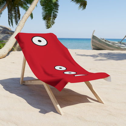 Red Skies with SUN SYMBOL ● Beach Towel