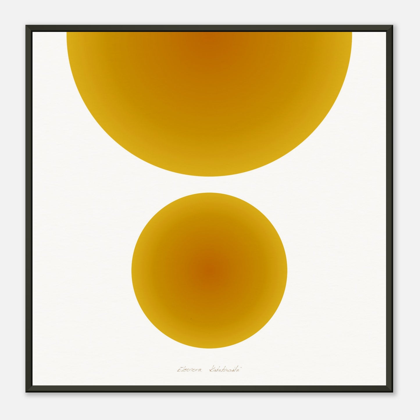 COLOR CIRCLES ● Museum-Quality Matte Paper Metal Framed Art-print by GEMAcircle Art print Sacred geometry designs for harmony