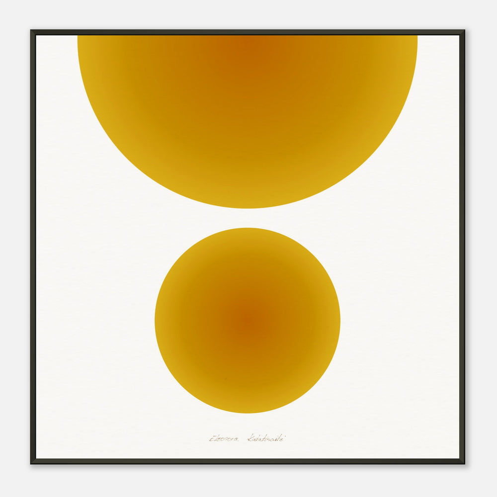 COLOR CIRCLES ● Museum-Quality Matte Paper Metal Framed Art-print by GEMAcircle Art print Sacred geometry designs for harmony