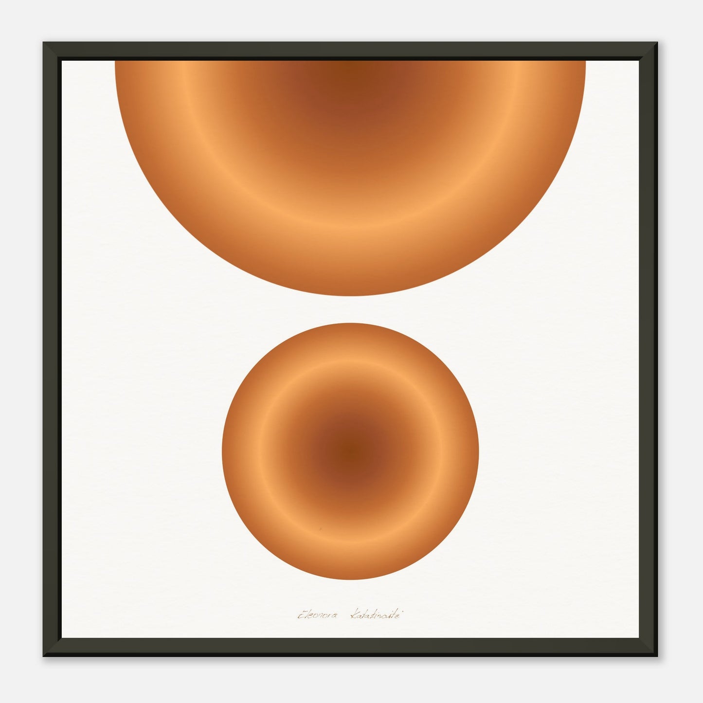 COLOR CIRCLES ● Museum-Quality Matte Paper Metal Framed Art-print by GEMAcircle Art print Sacred geometry designs for harmony