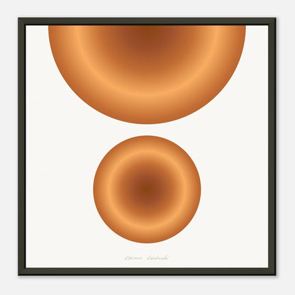 COLOR CIRCLES ● Museum-Quality Matte Paper Metal Framed Art-print by GEMAcircle Art print Sacred geometry designs for harmony