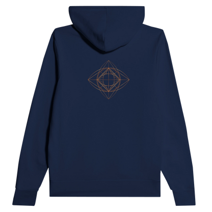 Hoodie with geometric design