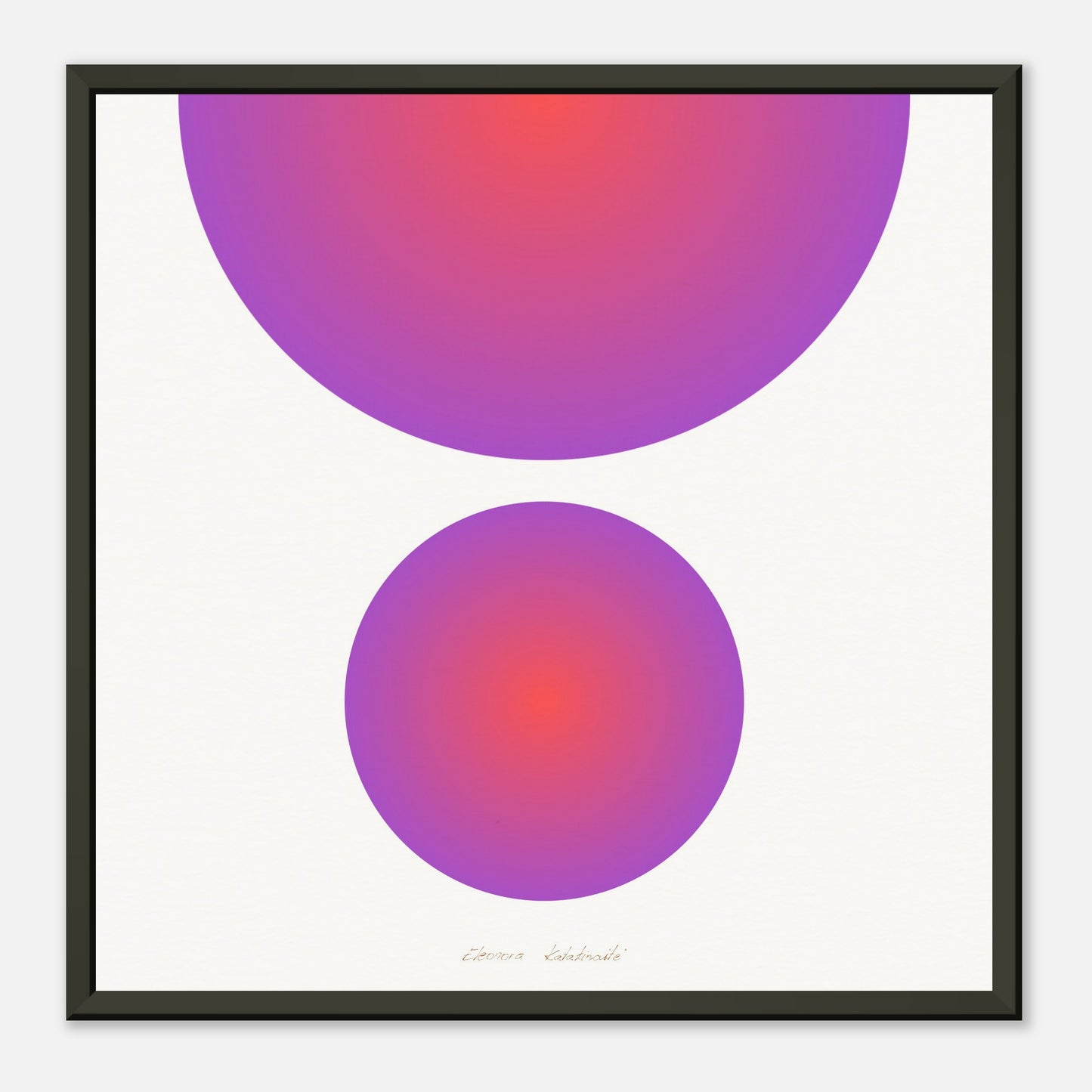 COLOR CIRCLES ● Museum-Quality Matte Paper Metal Framed Art-print by GEMAcircle Art print Sacred geometry designs for harmony