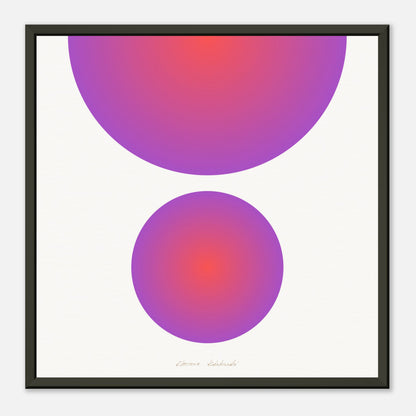 COLOR CIRCLES ● Museum-Quality Matte Paper Metal Framed Art-print by GEMAcircle Art print Sacred geometry designs for harmony