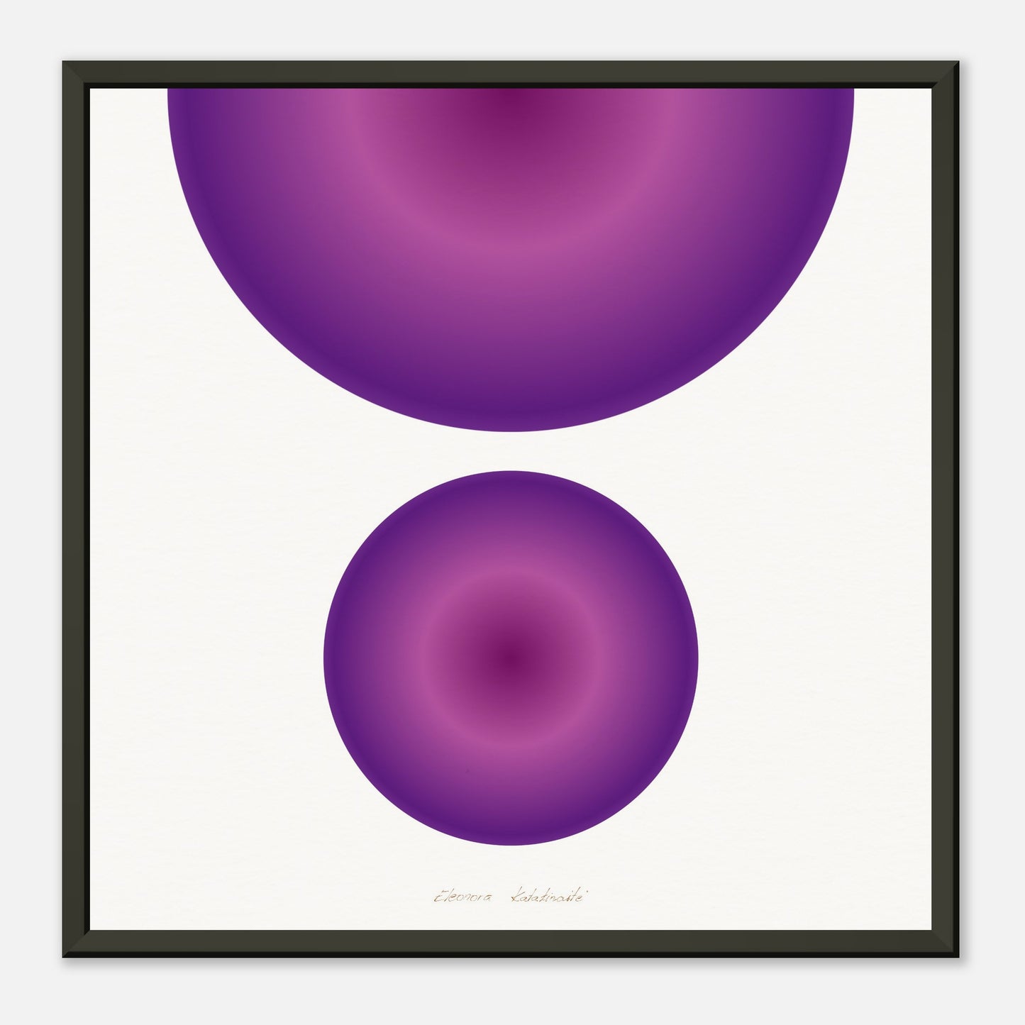 COLOR CIRCLES ● Museum-Quality Matte Paper Metal Framed Art-print by GEMAcircle Art print Sacred geometry designs for harmony