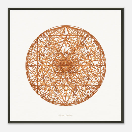 UNIFIED 10 ● Museum-Quality Matte Paper Metal Framed Art-print by GEMAcircle Art print Sacred geometry designs for harmony