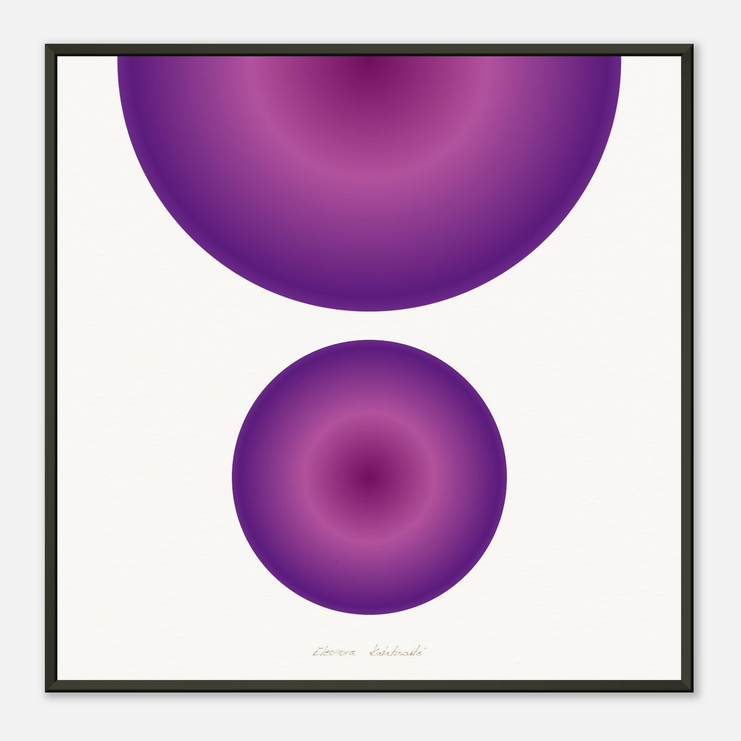 COLOR CIRCLES ● Museum-Quality Matte Paper Metal Framed Art-print by GEMAcircle Art print Sacred geometry designs for harmony