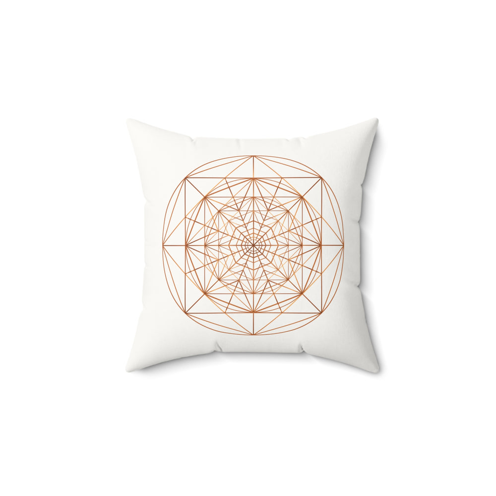 TRIPLE OCTAGON ○ Faux Suede Square Pillow