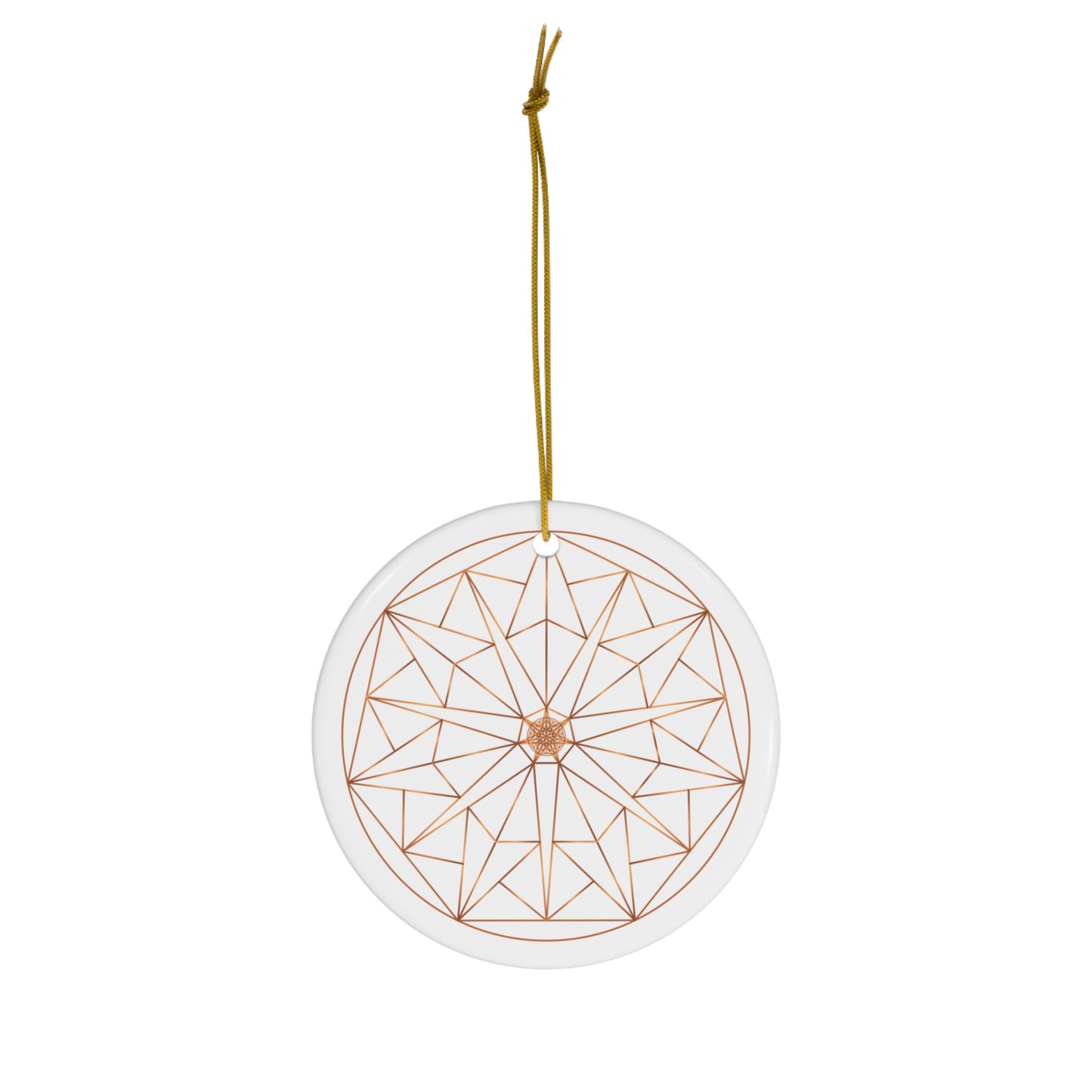 Ceramic Ornament,  HEPTAGON GEOMETRY