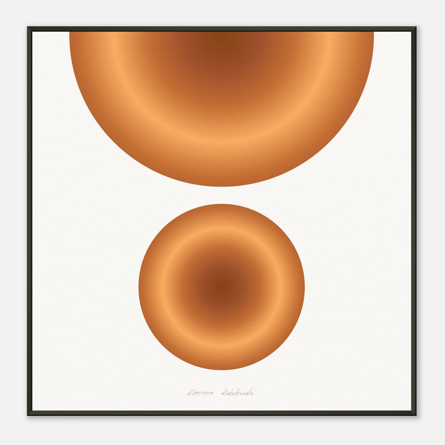 COLOR CIRCLES ● Museum-Quality Matte Paper Metal Framed Art-print by GEMAcircle Art print Sacred geometry designs for harmony