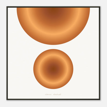 COLOR CIRCLES ● Museum-Quality Matte Paper Metal Framed Art-print by GEMAcircle Art print Sacred geometry designs for harmony