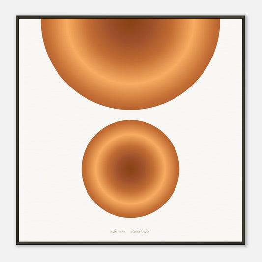 COLOR CIRCLES ● Museum-Quality Matte Paper Metal Framed Art-print by GEMAcircle Art print Sacred geometry designs for harmony